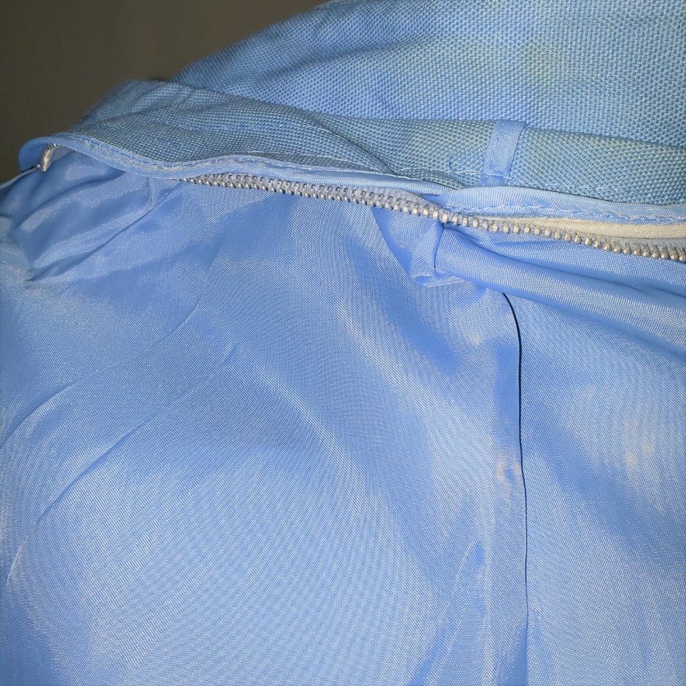 vintage Blue button Belted Trench coat fully lined - Picture 8 of 8